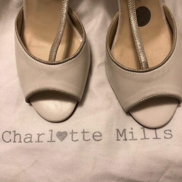 Anthropologie BHLDN Charlotte Mills Heart T-Straps - Picture 4 of 5